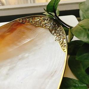 จานเปลือกหอยมุกที่เป็นเอกลักษณ์ของเปลือกหอยมุกจากเวียดนามสำหรับตกแต่งงานแต่งงานและของหวานผลไม้ที่มีสไตล์ - Product Image 3