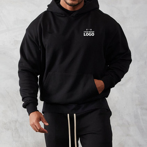 เสื้อฮู้ดดี้โลโก้แบบกำหนดเองสำหรับผู้ชาย แบบสวมหัว พิมพ์ลายด้านหน้า ผ้าเฟรนช์เทอร์รี่ 100% คอตตอน สไตล์ลำลอง สตรีทแวร์ ทรงปกติ ใส่ได้ในฤดูใบไม้ร่วง - Product Image 1