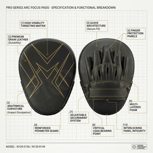 Professional Plain Blank Leather Focus Pads for Boxing MMA Kickboxing Training Durable Hand Target Mitts <b>Adjustable</b> <b>Strap</b> Pads - Product Image 2
