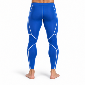 Les leggings de compression pour hommes offrent un ajustement de soutien, un confort extensible et une mobilité flexible pour l'entraînement physique et les activités sportives. - Product Image 5