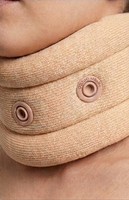 ORTHOWRAP Collier cervical souple, attelle de soutien du cou, fixateur de colonne vertébrale réglable, protection de base, imprimé par sublimation, polyester et coton