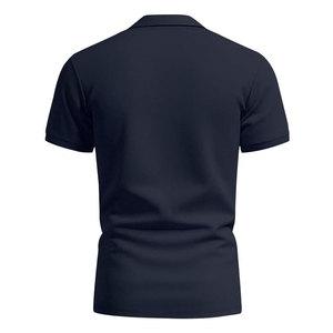 Polo de golf respirant bleu marine pour homme, coupe ajustée, 220 g/m², personnalisable avec logo, sublimation, design sur mesure, vente chaude - Product Image 5