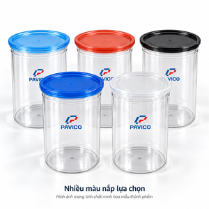 Frasco de Plástico PET Transparente de 370 ml con Tapa Metálica Fácil de Abrir para Envasado de Alimentos Secos, Fabricante en Vietnam - Product Image 5