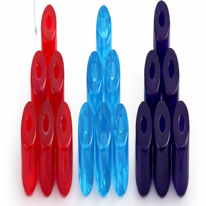 Perles de verre facettées de 1212 mm en bleu pour une boîte à bijoux audacieuse et élégante - Product Image 1