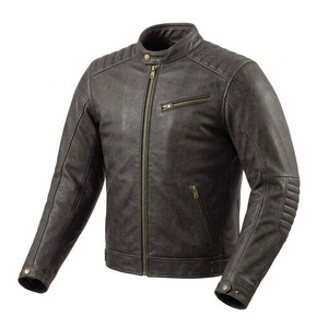 Black Canvas Leather Long <b>Thin</b> Hooded <b>Jacket</b> for Men Motorbike Biker Gear Casual Street Style <b>Waterproof</b> - Product Image 3