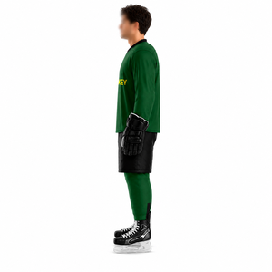 Uniforme de hockey sur glace personnalisé respirant unisexe pour adultes, vêtements de sport d'extérieur en polyester, service OEM - Product Image 2