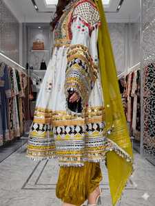 Latest Fully Stitched Ready Women's Afghan Kuchi <b>Dresses</b> Loose Fit Silk Casual <b>Wedding</b> Wear Traditional Afghani Kuchi <b>Dresses</b> - Product Image 6