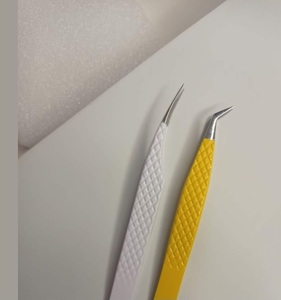 Vired Impex High Quality Eyelash Extension Tweezers Stainless Steel <b>Precision</b> <b>Tools</b> Set Anti-magnetic Acid-resistant Toothed - Product Image 4