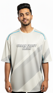 เสื้อยืดโอเวอร์ไซส์ลายพิมพ์ซับลิเมชั่นสำหรับผู้ชาย สวมใส่สบาย ทรงปกติ เป็นมิตรกับสิ่งแวดล้อม ระบายอากาศได้ดี ผลิตจากโพลีเอสเตอร์/คอตตอน - Product Image 2