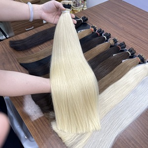 Extensions de cheveux Remy vierges vietnamiens de haute qualité 100% naturels, couleur naturelle, lisses - Product Image 4