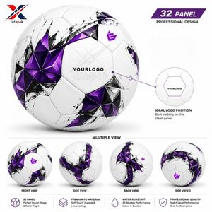 Machine Stitched Soccer Ball Custom 32 Panel Soft Touch PU Leather for Clubs & Teams Schools & Academies Wholesale Supplier OEM - Product Image 6