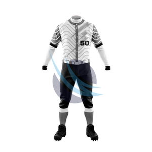 Custom <b>Baseball</b> Uniform Made with Breathable Polyester Fabric Featuring Sublimation Printing for Professional Teams And Numbers - Product Image 2