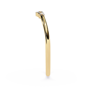 Anillos Apilables de Oro Sólido de 14K, Clásicos y Sencillos, con Diamantes Cultivados en Laboratorio CVD HPHT, para Uso Diario - Product Image 3