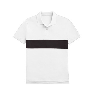 T-shirt décontracté chic pour homme, anti-plis, à manches courtes, uni, en jersey de coton mélangé 220g, léger, idéal pour l'été et les vacances - Product Image 1