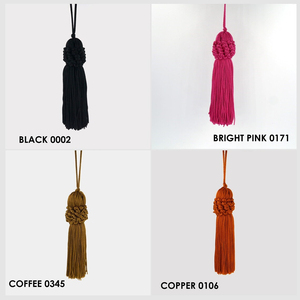 Borlas de Rayón de 10 cm de Alta Calidad Personalizadas para Decoración de Cortinas y Prendas Textiles para el Hogar, Servicio OEM - Product Image 2