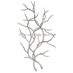 Décoration murale créative en métal argenté de style américain, vente directe d'usine, taille personnalisable, accessoires de suspension murale - Product Image 2