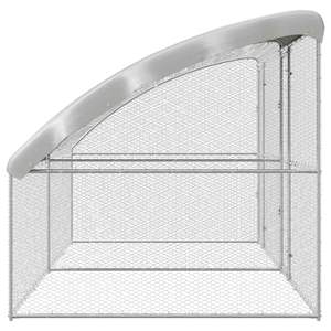 Jaula para Pollos Plateada de 2 Piezas, 157.48 X 78.74 X 78.74 Pulgadas, para el Cuidado de Animales - Product Image 5