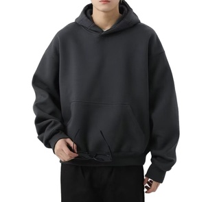 Sudadera Premium superior con logotipo personalizado para hombre, superventas, cómoda Sudadera con capucha corta cuadrada, Jersey de algodón polar de alta calidad, gota - Product Image 5