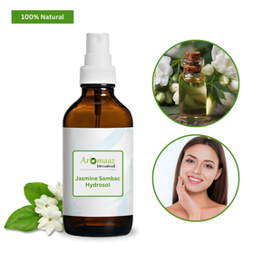 Aromaaaz Jasmine Sambac Hydrosol Agua Floral Líquida 100% Natural en Envase de Plástico para el Cuidado de la Piel - Product Image 4