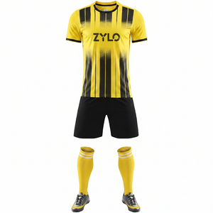 Uniforme de Fútbol para Adultos al por Mayor, Último Diseño, Manga Corta, Antibacteriano, Transpirable, 100% Poliéster, Tejido de Malla, Impresión Digital, OEM - Product Image 1