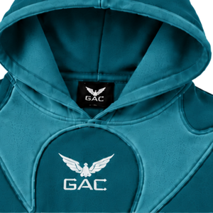 Ensemble survêtement unisexe décontracté bleu sarcelle avec sweat à capuche oversize et pantalon de jogging, coupe décontractée, tenue d'hiver - Product Image 4
