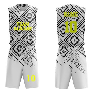 Ensembles d'uniformes de basketball unisexes respirants et confortables, taille personnalisée, grande taille, service d'impression OEM - Product Image 1