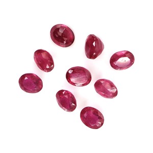 Rubis naturels de Bangkok, ovales calibrés 3x5mm, pierres précieuses facettées naturelles, prêtes à l'emploi pour la création de bijoux - Product Image 4