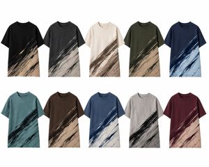 เสื้อยืดแขนสั้นผู้ชายทรงโอเวอร์ไซส์ คอกลม ผ้าถัก พิมพ์ลายดิจิทัล สไตล์สปอร์ต ผ้าฝ้าย 100% แห้งเร็ว - Product Image 6