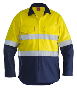 Camisa de Algodón de Alta Visibilidad para Trabajadores de Minería, Camisa de Seguridad Reflectante de Manga Larga - Product Image 5