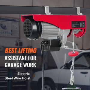 110V Electric <b>Hoist</b> 14ft Wired Remote Control 880lbs Lifting Capacity Garage Attic Lift 20-40 FT High Wired Electric <b>Hoist</b> for - Product Image 2