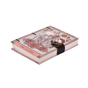 <b>A5</b> Handmade Paper Journal Notebook 200 Pages | Vintage Skeleton Lovers Design Diary Gift Writing Planner OEM Set Bulk Hub India - Product Image 1