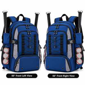 Sac à dos de baseball personnalisé en gros, sac de sport unisexe pour équipement de softball avec compartiment à chaussures, idéal pour les activités de plein air - Product Image 2