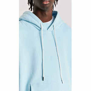 Sweat à capuche personnalisé en gros, vierge, épais, 100 % coton molletonné, respirant, décontracté pour homme - Product Image 4