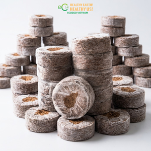 Bloc de granulés de coco de haute qualité, tourbe de coco compressée, expansion rapide à l'eau, excellente rétention d'humidité, biodégradable - Product Image 1