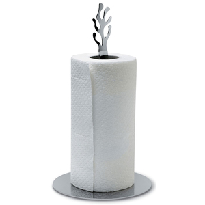 Luxury Pomegranate Design Paper Towel Holder Handmade Silver & Gold Stainless Steel Standing Tissue <b>Roll</b> <b>Rack</b> for Home Decor - Product Image 6