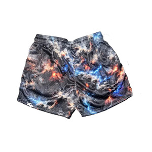 กางเกงขาสั้นออกกำลังกายผู้ชาย Galaxy Storm Cloud ผ้าตาข่ายเนื้อแน่น เอวสูง 5 นิ้ว ระบายอากาศได้ดี ยืดหยุ่น มีซิปกระเป๋า - Product Image 2