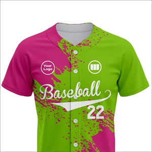 Maillot de baseball de sublimation de qualité supérieure, logo personnalisé, vêtements d'équipe, fabricant d'uniformes de baseball en gros, Wida sports - Product Image 4
