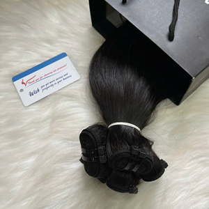 ผมต่อเวียดนามแท้ 100% ไม่ผ่านการแปรรูป แบบตรง ขายดีมาก  แบบ Super Double Drawn คุณภาพสูง - Product Image 3