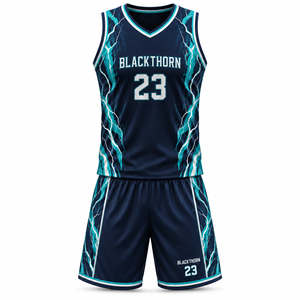 Camisetas de Baloncesto Personalizadas Baratas, Último Modelo, Impresión por Transferencia de Calor, Reversibles, 100% Poliéster, Secado Rápido, Transpirables, Cuello en V, para Verano - Product Image 2