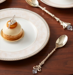 <b>Vintage</b> Silver Plated Flatware <b>Set</b> With Ornate Handles Dishwasher Safe Wedding Dinnerware <b>Cutlery</b> And Serving Pieces - Product Image 5