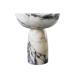 Table sur piétement en marbre blanc Calacatta de luxe, lavabo de salle de bain en pierre naturelle, vente en gros, mobilier de salle à manger moderne et décoration intérieure - Product Image 4