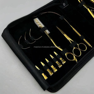 Premium <b>Micro</b>-link Tool Kit <b>Tape</b> in Hair Extensions Plier in Gold Color with Case Custom logo Extensions Hair Pulling Loop - Product Image 3