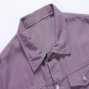 Plus Size Fashionable Custom Design Oem Serviced Men <b>Denim</b> <b>Jackets</b> In Solid Color <b>Lightweight</b> Relaxed Fit Men <b>Denim</b> <b>Jackets</b> - Product Image 6