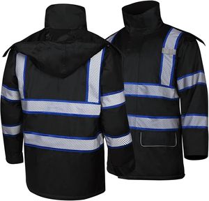 Chaquetas de Seguridad Industriales Profesionales, 100% Poliéster, Impermeables, Resistentes al Viento, Reflectantes, Térmicas, Personalizables, de Alta Visibilidad - Product Image 3