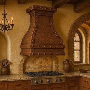 Campana Extractora de Cobre Puro de Alta Demanda para Chimenea, Montada en Pared, Estilo Industrial Rústico, para Uso Doméstico - Product Image 5