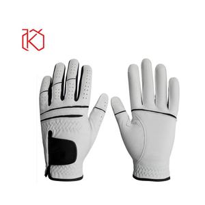 Guantes de golf unisex al por mayor de cuero genuino de color personalizado talla única para todas las manos deportivas - Product Image 5
