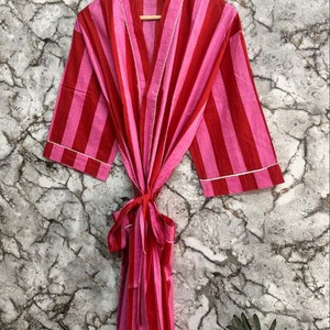 Vestido Kimono con Estampado Floral 100% Algodón para Mujer, Tejido de Alta Calidad, Informal, Transpirable, de Secado Rápido, para Invierno, Primavera, Verano y Otoño - Product Image 5