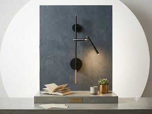 Lampe murale moderne LED Lumetal 3000K (blanc chaud) en acier, plastique et aluminium, avec variateur tactile, pour intérieur, AC 100-240V 50/60Hz - Product Image 3