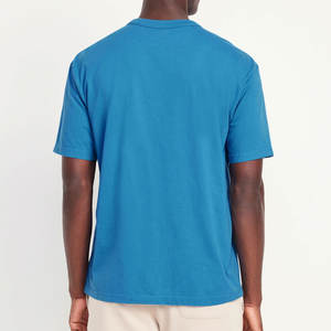 T-shirt blanc uni à col rond 100 % coton pour homme, impression numérique personnalisée avec logo OEM, vente en gros - Product Image 5