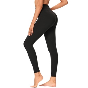 Leggings taille haute pour femmes, longueur genou, en Spandex et Coton, respirants, antibactériens, effet ventre plat, pour usage quotidien - Product Image 4
